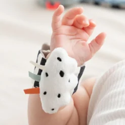 Done by Deer Bracelet hochet lot de 2 Happy clouds Bleu