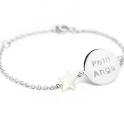 Enfant Petits trésors Bracelet Lovely nacre étoile (argent 925°)