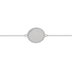 Enfant Mon Petit Poids Bracelet médaille Madelaine (argent rhodié)