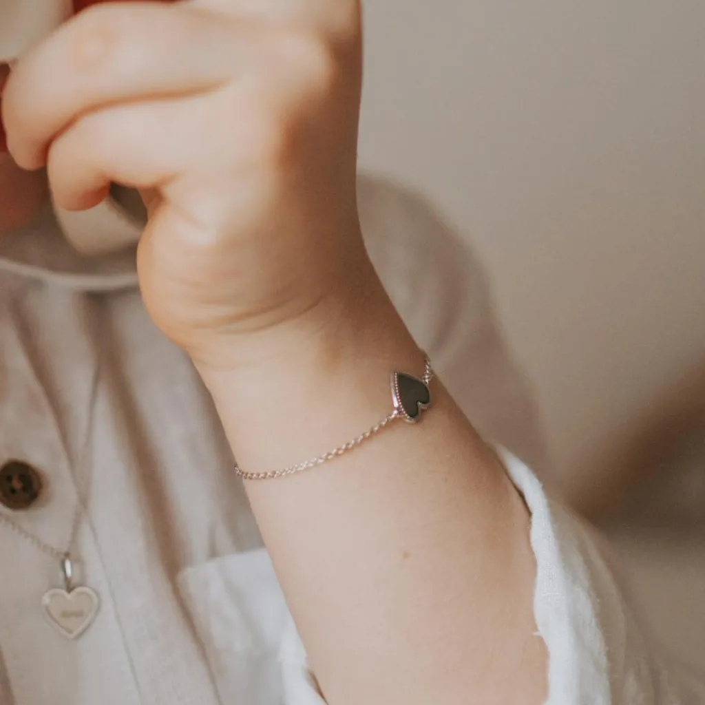 Enfant Mon Petit Poids Bracelet médaille Simone (argent rhodié)