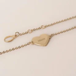 Enfant Mon Petit Poids Bracelet médaille Simone (plaqué or jaune)