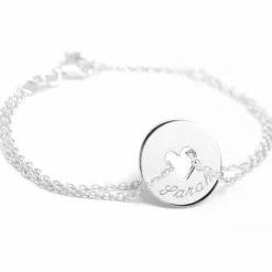 Sale Bracelet Poème coeur (argent 925°) Enfant Gourmette Bébé / Enfant