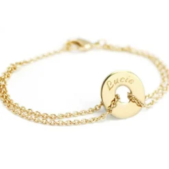 Enfant Petits trésors Bracelet Poème (plaqué or jaune)