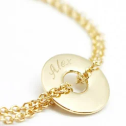 Enfant Petits trésors Bracelet Poème (plaqué or jaune)