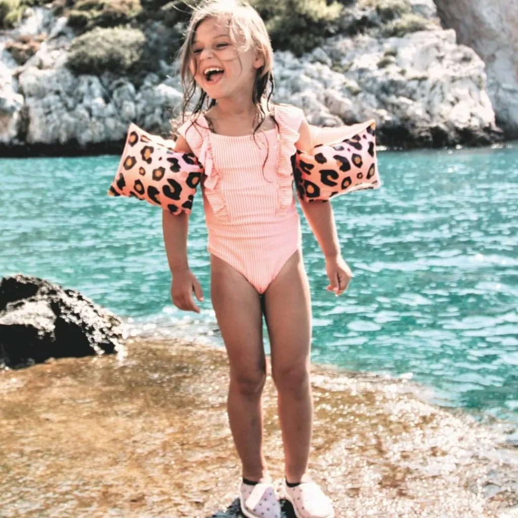Outlet Brassards de natation Léopard rose et doré (2-6 ans) Brassards Bébé