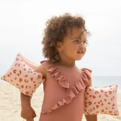 Swim Essentials Brassards de natation Léopard vieux rose (0-2 ans)