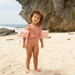 Swim Essentials Brassards de natation Léopard vieux rose (0-2 ans)