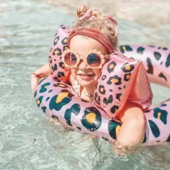 Swim Essentials Brassards de natation Léopard rose et doré (0-2 ans)