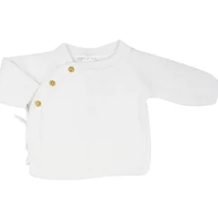 Brassière en maille Blanche (0-1 mois) Tenue De Naissance