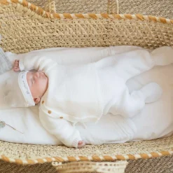 Brassière en maille Blanche (0-1 mois) Tenue De Naissance