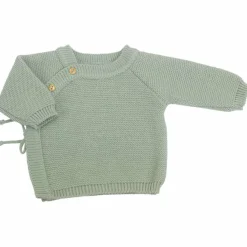 Outlet Brassière en maille Vert Olive (0-1 mois) Tenue De Naissance