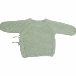 Outlet Brassière en maille Vert Olive (0-1 mois) Tenue De Naissance