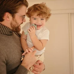 Mushie Brosse à dent d'apprentissage étoile Cambridge blue