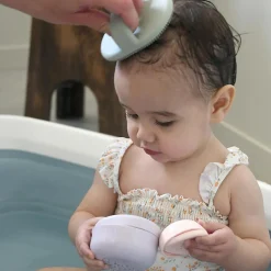 Outlet Brosse pour croûtes de lait en silicone Vert de gris Peigne Et Brosse