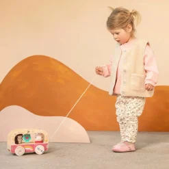 Clearance Bus magique en bois Lena Jouet À Tirer / Pousser