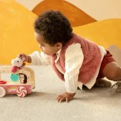 Clearance Bus magique en bois Lena Jouet À Tirer / Pousser