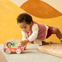 Clearance Bus magique en bois Lena Jouet À Tirer / Pousser