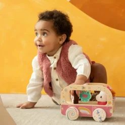 Clearance Bus magique en bois Lena Jouet À Tirer / Pousser