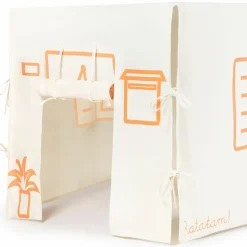 Outlet Cabane de table Maison Orange et Beige (90 x 200 cm) Cabane Intérieur