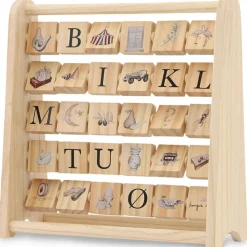 Konges Slojd Cadre de cubes en bois abécédaire