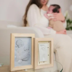 Petit Artichaut Cadre photo empreintes Duo Jolis Cœurs