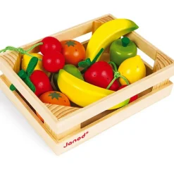 Janod Cagette de 12 fruits en bois