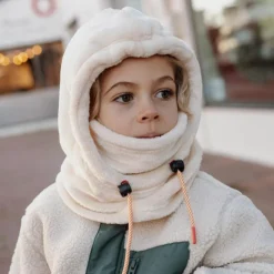 Enfant Hello Hossy Cagoule polaire Warmy Cream (2-5 ans)