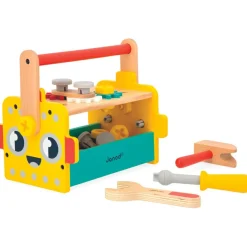Outlet Caisse à outils Brico'kids en bois (25 pièces) Etabli Et Outils