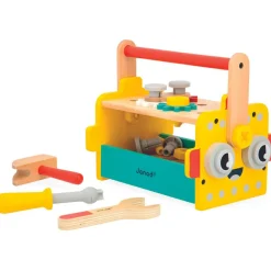 Outlet Caisse à outils Brico'kids en bois (25 pièces) Etabli Et Outils