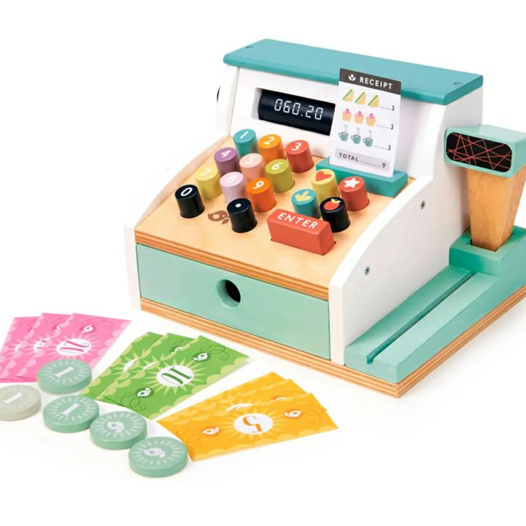 Tender Leaf Caisse enregistreuse en bois