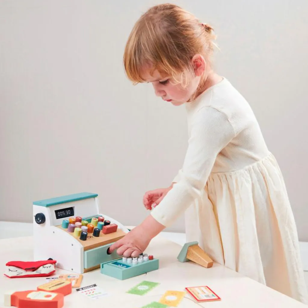 Tender Leaf Caisse enregistreuse en bois