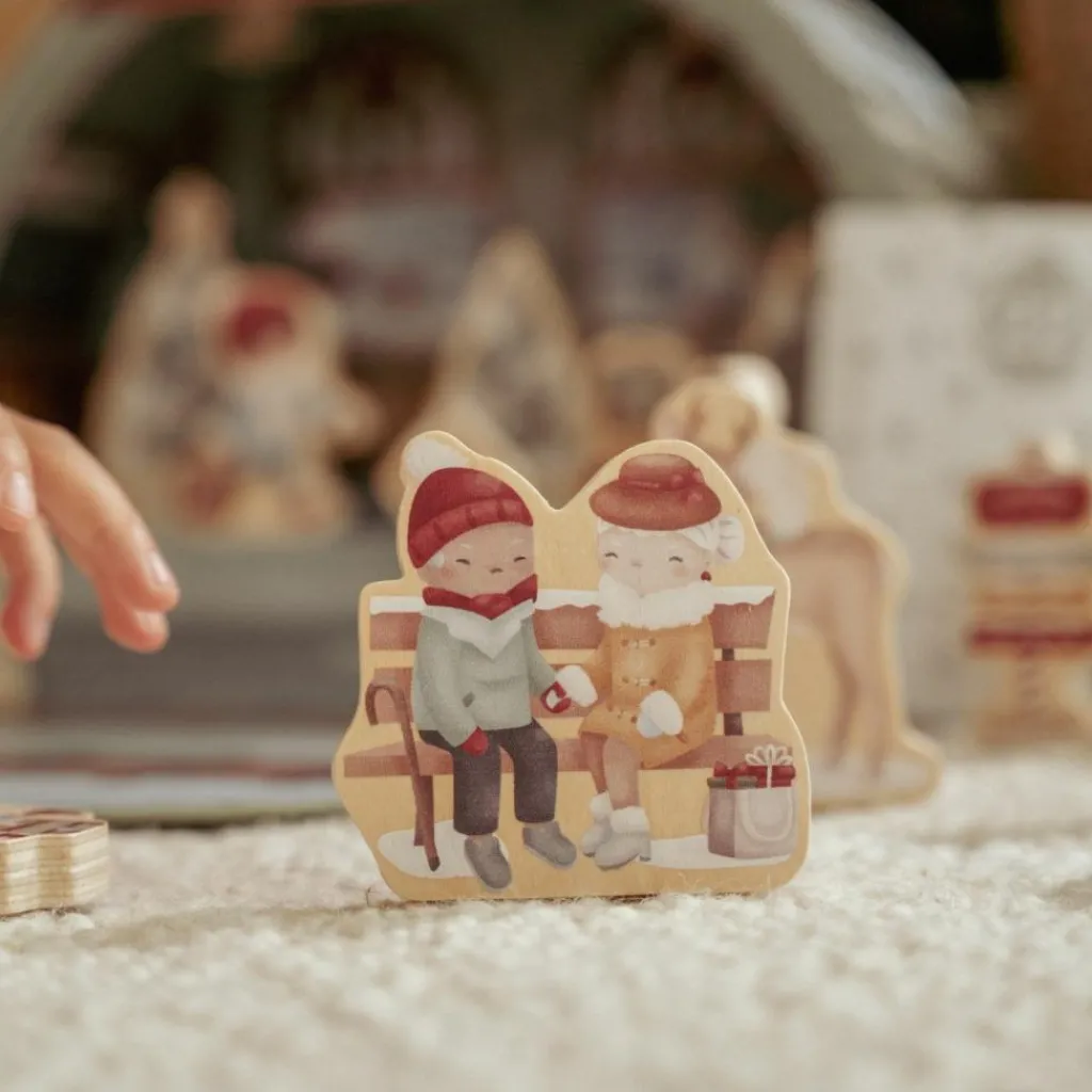 Outlet Calendrier de l'avent avec circuit de train Décoration De Noël