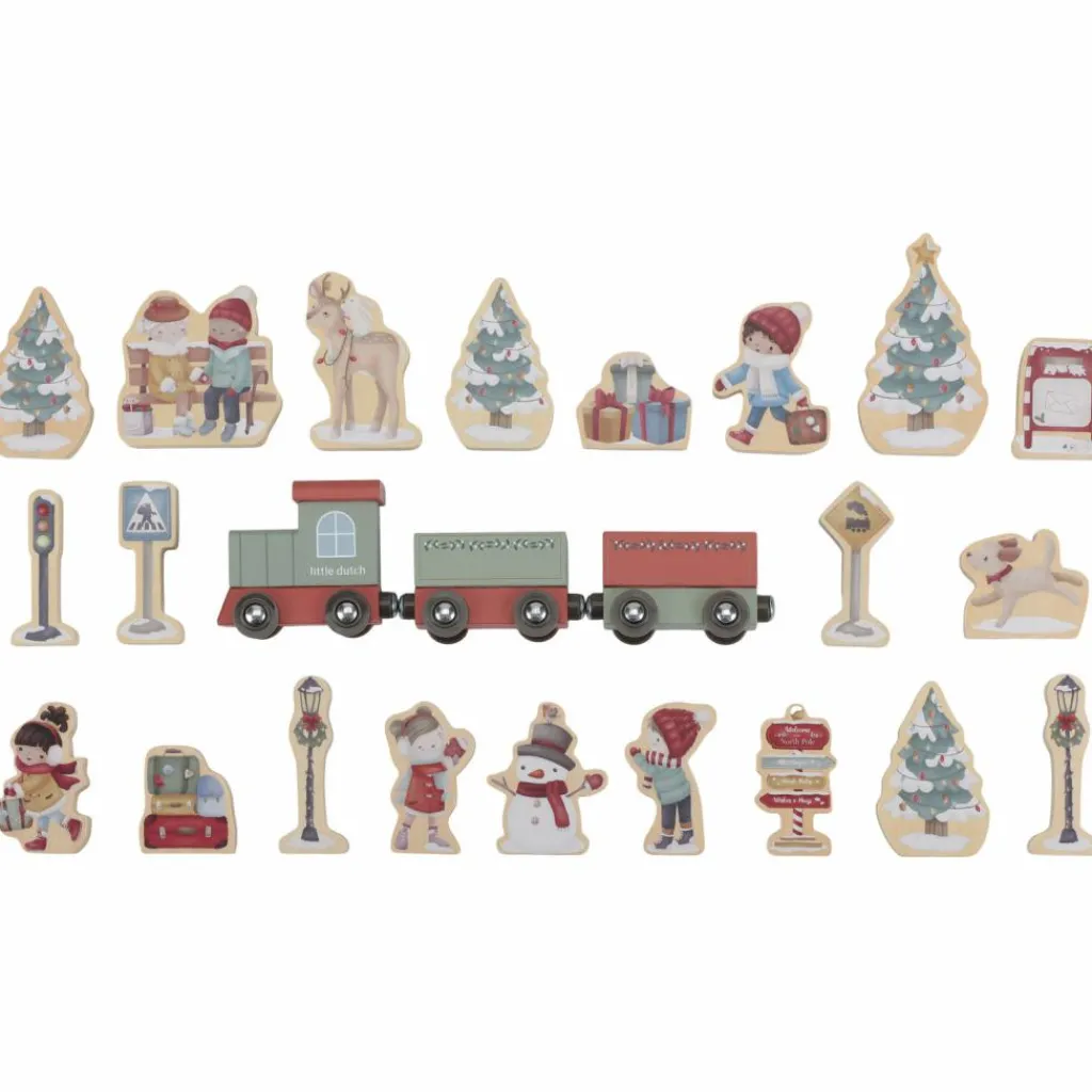 Outlet Calendrier de l'avent avec circuit de train Décoration De Noël