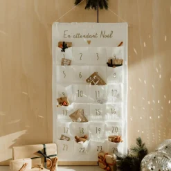 Sale Calendrier de l'avent Gaze Ecru (personnalisable) Calendrier De L'Avent