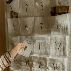 Sale Calendrier de l'avent Gaze Ecru (personnalisable) Calendrier De L'Avent