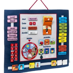 Outlet Calendrier en tissu Apprentissage Du Temps Et Quotidien
