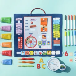 Outlet Calendrier en tissu Apprentissage Du Temps Et Quotidien