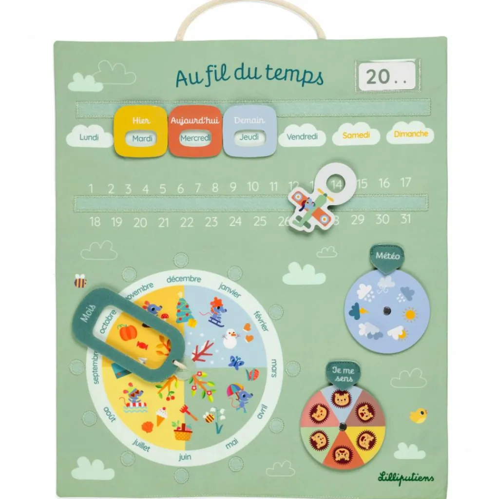 Sale Calendrier ludique Au fil du temps Apprentissage Du Temps Et Quotidien