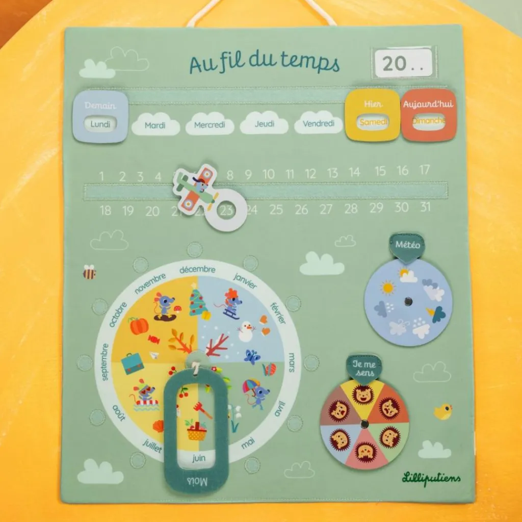 Sale Calendrier ludique Au fil du temps Apprentissage Du Temps Et Quotidien