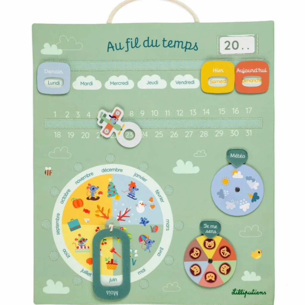 Sale Calendrier ludique Au fil du temps Apprentissage Du Temps Et Quotidien