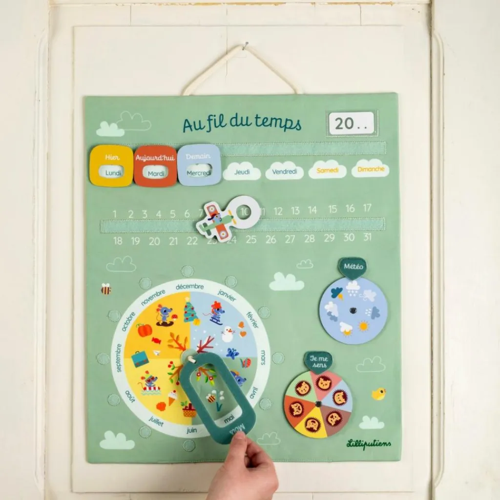 Sale Calendrier ludique Au fil du temps Apprentissage Du Temps Et Quotidien