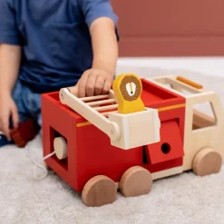 Trixie Camion de pompier en bois All animals - Reconditionné
