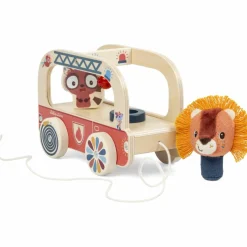 Lilliputiens Camion de pompier en bois Jack