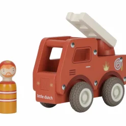 New Camion de pompiers 1er âge en bois Petites Voitures, Véhicules Et Circuits