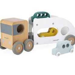 Clearance Camion porte-autos et ses 3 véhicules Bolid en bois Petites Voitures, Véhicules Et Circuits