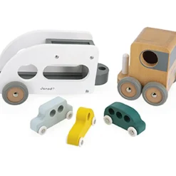 Clearance Camion porte-autos et ses 3 véhicules Bolid en bois Petites Voitures, Véhicules Et Circuits