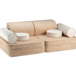Wigiwama Canapé modulable Settee Brown Sugar velours côtelé