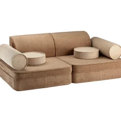 Wigiwama Canapé modulable Settee Toffee velours côtelé