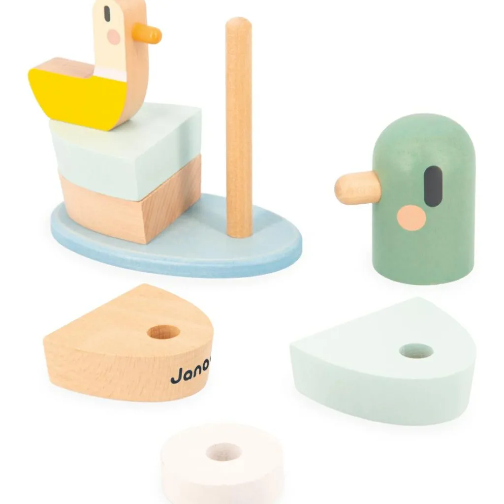 Best Canards empilables en bois Sweet Cocoon (8 pièces) Jouet À Encastrer