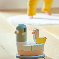 Best Canards empilables en bois Sweet Cocoon (8 pièces) Jouet À Encastrer